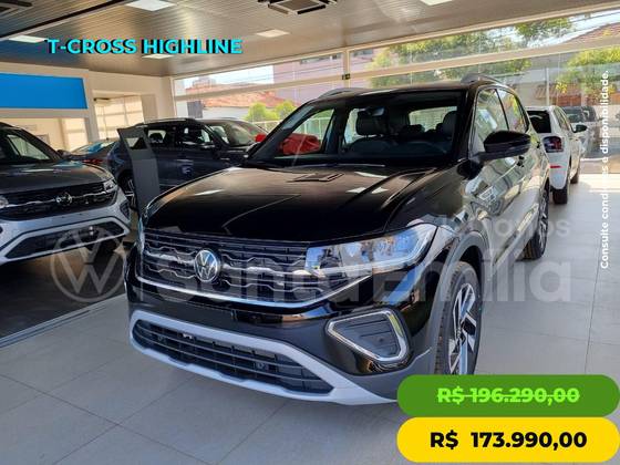 VOLKSWAGEN T-CROSS 1.4 250 TSI TOTAL FLEX HIGHLINE AUTOMÁTICO VOLKSWAGEN T-CROSS 1.4 250 TSI TOTAL FLEX HIGHLINE AUTOMÁTICO